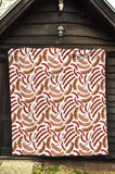 Sausage Pattern Print Design 05 Premium Quilt