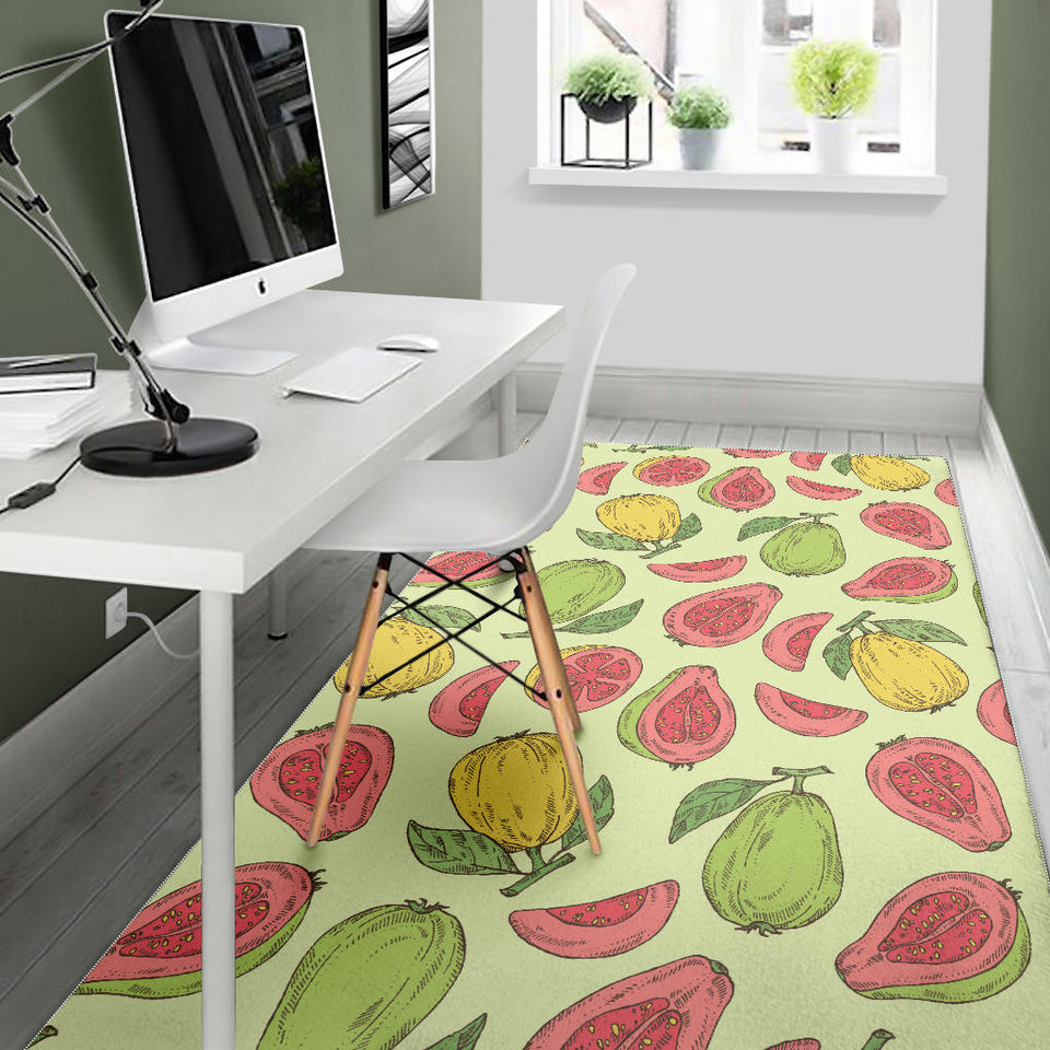 Guava Pattern Background Area Rug