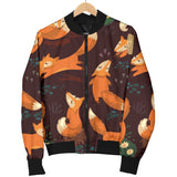 Fox Pattern Men Bomber Jacket