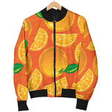 Orange Pattern background Men Bomber Jacket