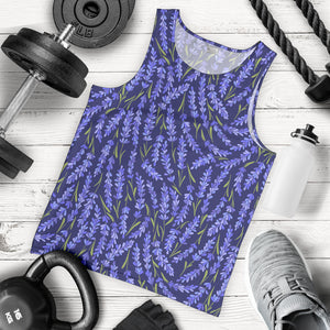 Lavender Theme Pattern Men Tank Top