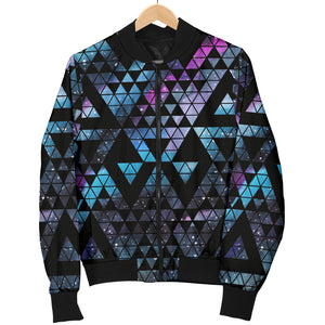 Space Galaxy Tribal Pattern Men Bomber Jacket