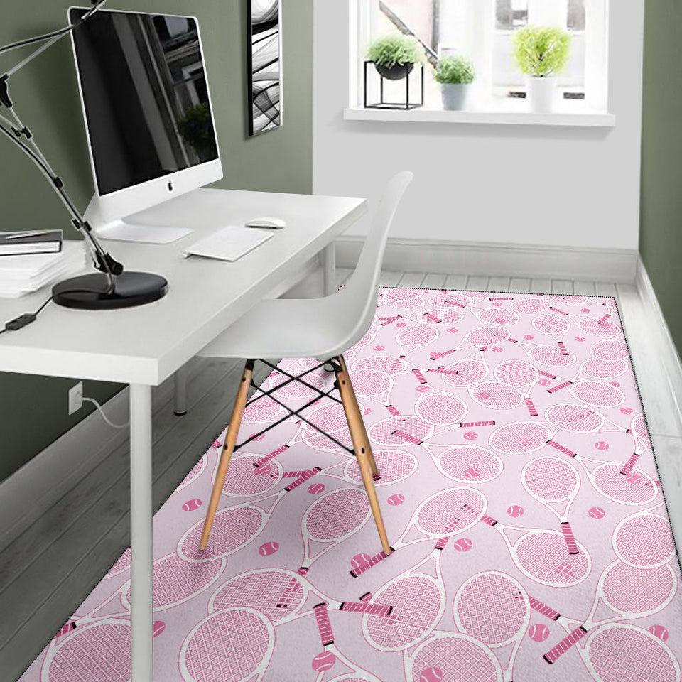 Tennis Pattern Print Design 02 Area Rug