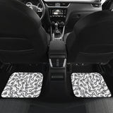 Engine Piston Pattern Print Design 01 Front and Back Car Mats