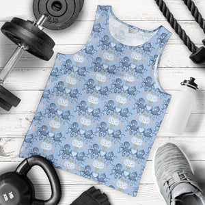 Octopus Heart Pattern Men Tank Top