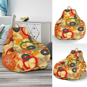 Pizza Texture Pattern Bean Bag Cover