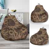 Sun Pattern Theme Bean Bag Cover