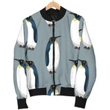 Penguin Pattern Theme Men Bomber Jacket