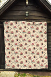 Snail Pattern Print Design 04 Premium Quilt