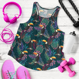 Toucan Pattern Women Racerback Tank Top