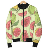 Guava Pattern Background Men Bomber Jacket