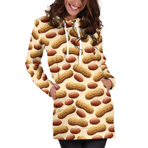 Peanut Pattern Women Hoodie Dress