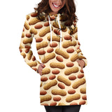 Peanut Pattern Women Hoodie Dress