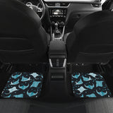 Stingray Pattern Print Design 04 Front and Back Car Mats