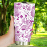 Orchid Pattern Tumbler