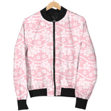 Sakura Pink Pattern Men Bomber Jacket