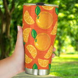 Orange Pattern background Tumbler