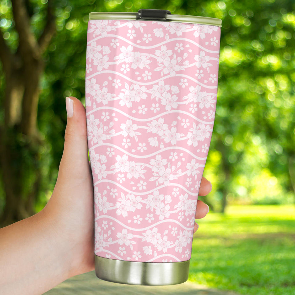 Sakura Pink Pattern Tumbler