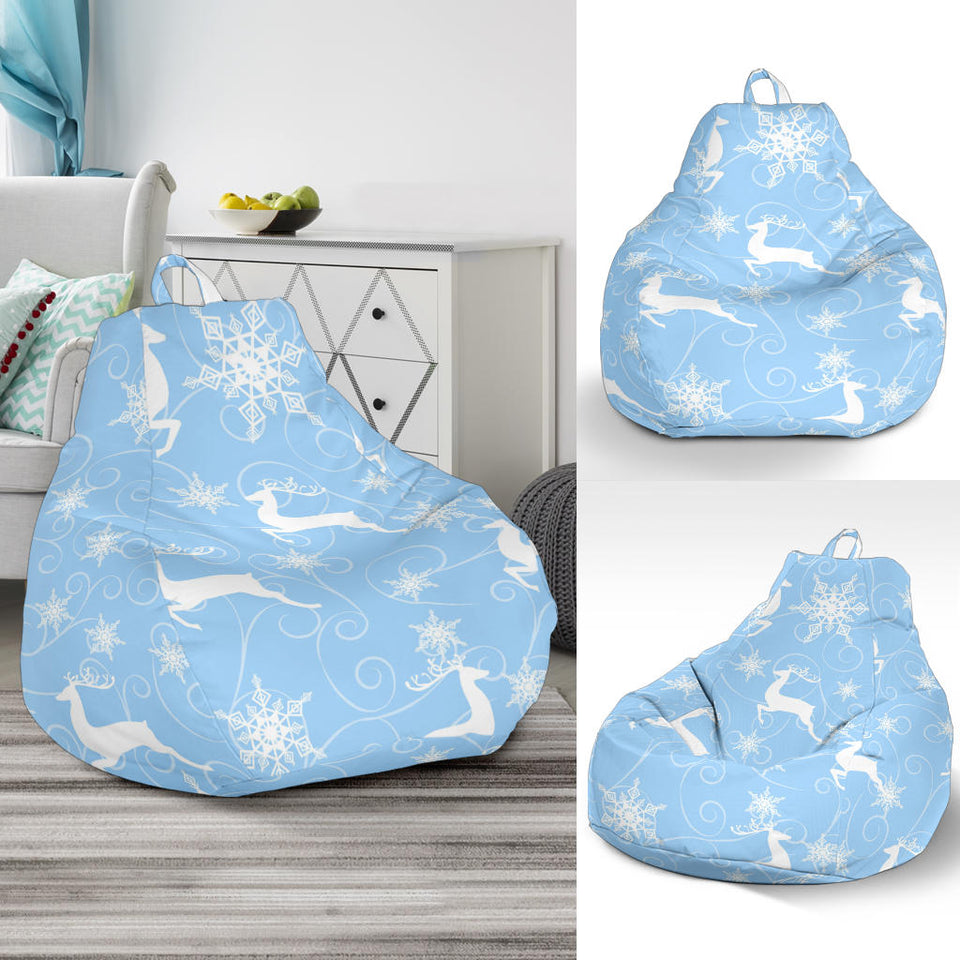 Snowflake Deer Pattern Bean Bag Cover