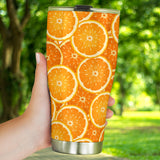 Sliced Orange Pattern Tumbler