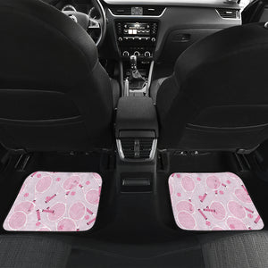 Tennis Pattern Print Design 02 Front and Back Car Mats