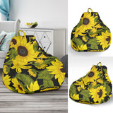 Sunflower Theme Pattern  Bean Bag Cover