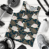 Swan Pattern Men Tank Top