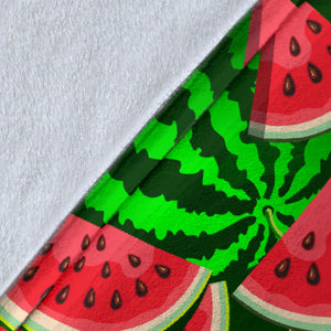 Watermelon Pattern Theme Premium Blanket