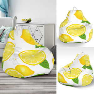 Lemon Flower Pattern Bean Bag Cover