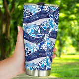 Whale Starfish Pattern Tumbler