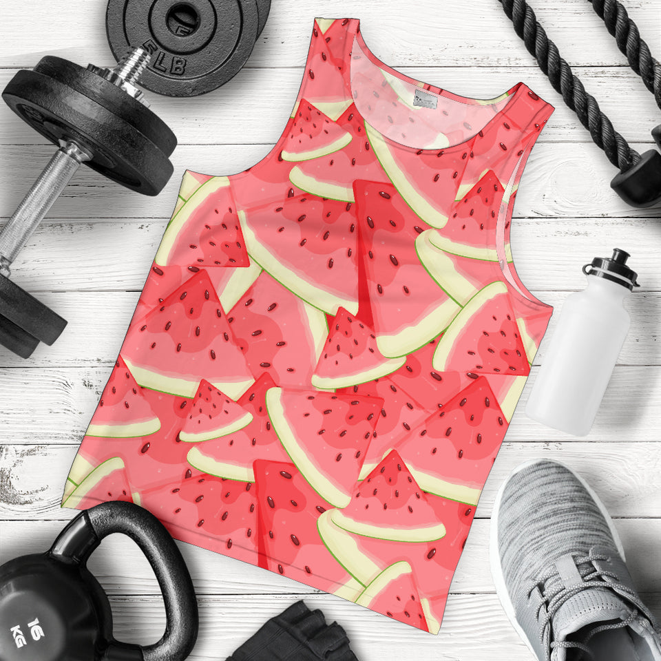 Watermelon Pattern Background Men Tank Top