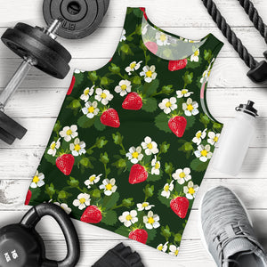 Strawberry Pattern Background Men Tank Top