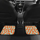 Sausage Pattern Print Design 04 Front and Back Car Mats