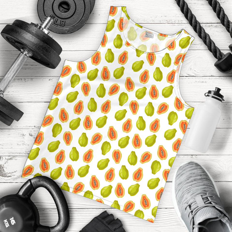 Papaya Pattern Theme Men Tank Top