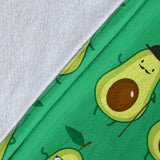 Cute Avocado Pattern Premium Blanket