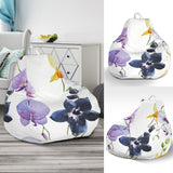 Orchid Pattern Background Bean Bag Cover