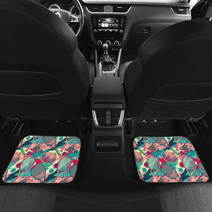 Tennis Pattern Print Design 01 Front and Back Car Mats