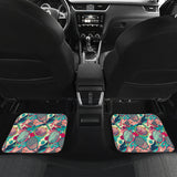 Tennis Pattern Print Design 01 Front and Back Car Mats