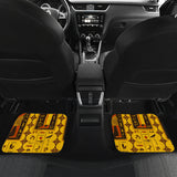 Egypt Hieroglyphics Pattern Print Design 01 Front and Back Car Mats