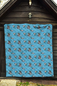 Pigeon Pattern Print Design 05 Premium Quilt