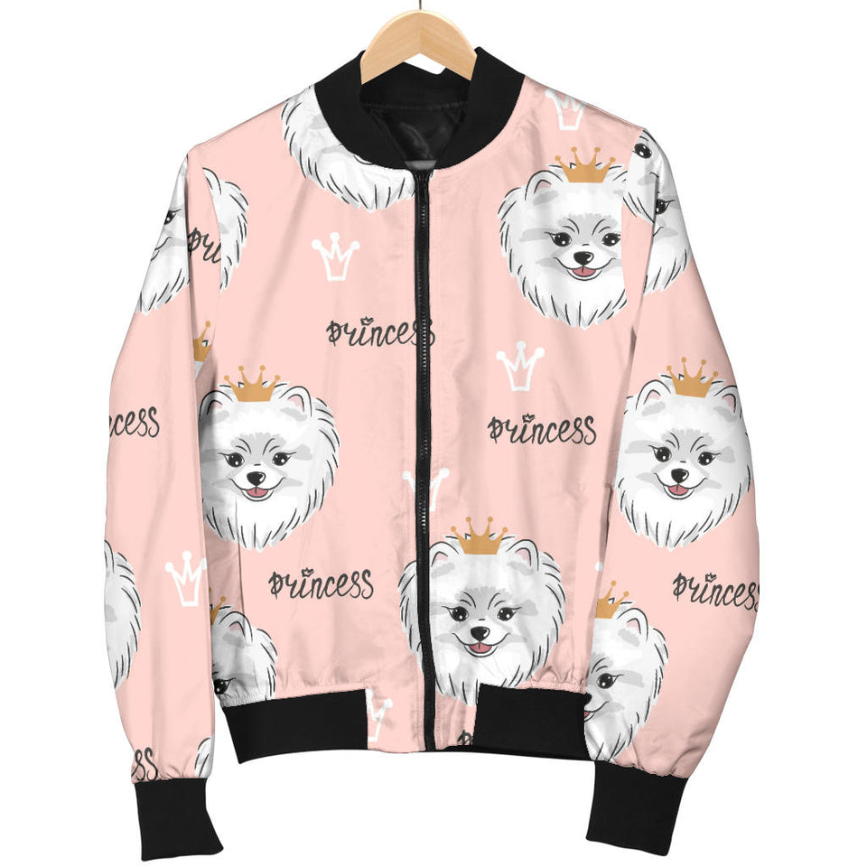 Pomeranian Pattern Men Bomber Jacket