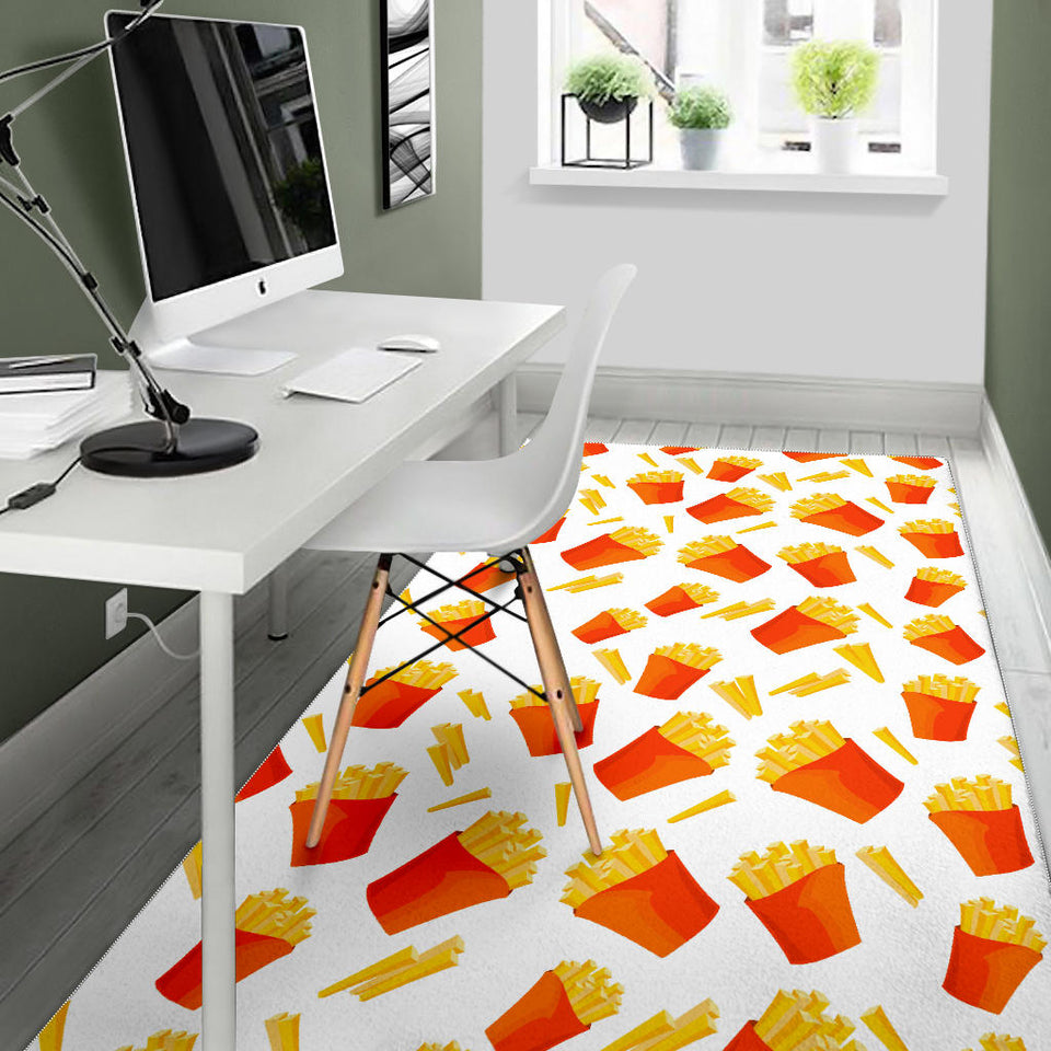 French Fries Pattern Area Rug