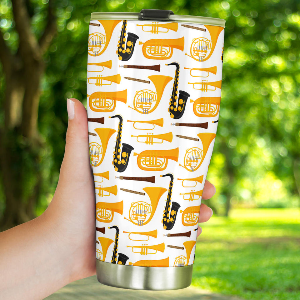 Saxophone Theme Pattern Tumbler