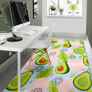 Avocado Pattern Theme Area Rug