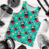 Ninja Sushi Pattern Men Tank Top