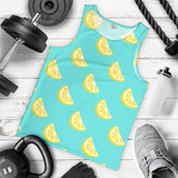 Lemon Theme Pattern Men Tank Top