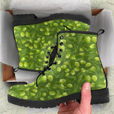 Hop Pattern Leather Boots