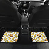 Potato Chips Pattern Print Design 01 Front and Back Car Mats