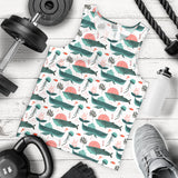 Whale Jelly Fish Pattern  Men Tank Top