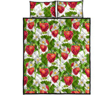 Strawberry Pattern Quilt Bed Set